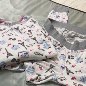 Cuddl Duds Heather Gray and Soft Pink Knit Top